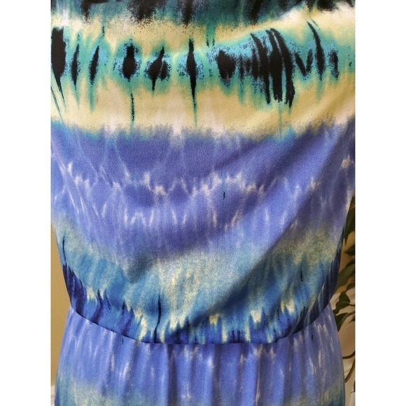 Donna Rico Multicolor Geometric Maxi Dress Size 6 - Picture 4 of 10